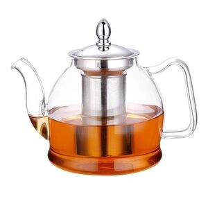 Glass Teapot with Stainless Steel Infuser